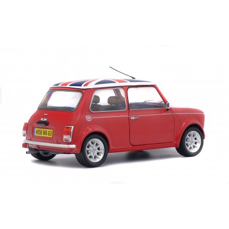 MINI COOPER SPORT 1997 - RED + FLAG 1/18