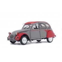 CITROEN 2CV6 DOLLY - GRISE & ROUGE -1985 1/18