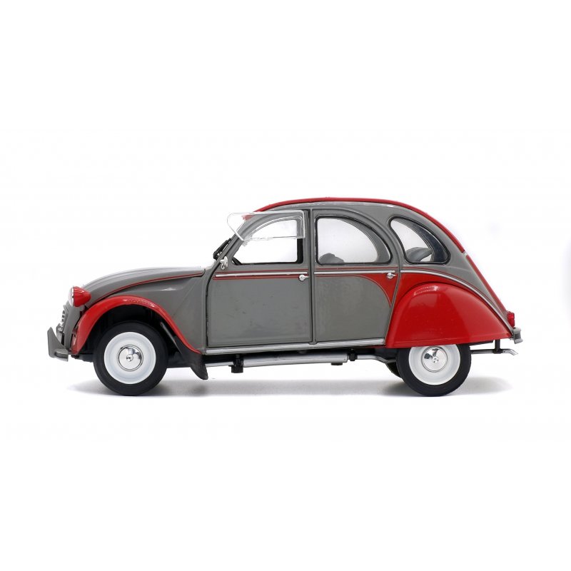 CITROEN 2CV6 DOLLY - GRISE & ROUGE -1985 1/18