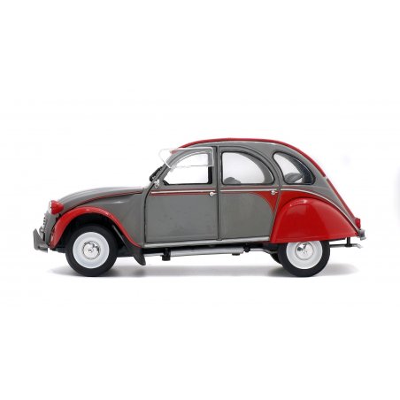 CITROEN 2CV6 DOLLY - GRISE & ROUGE -1985 1/18