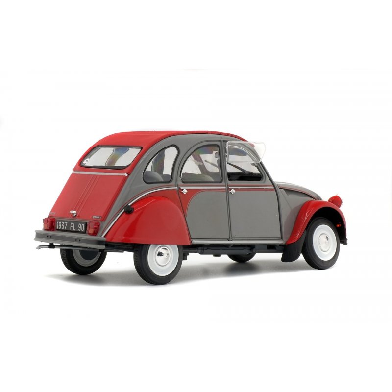 CITROEN 2CV6 DOLLY - GRISE & ROUGE -1985 1/18