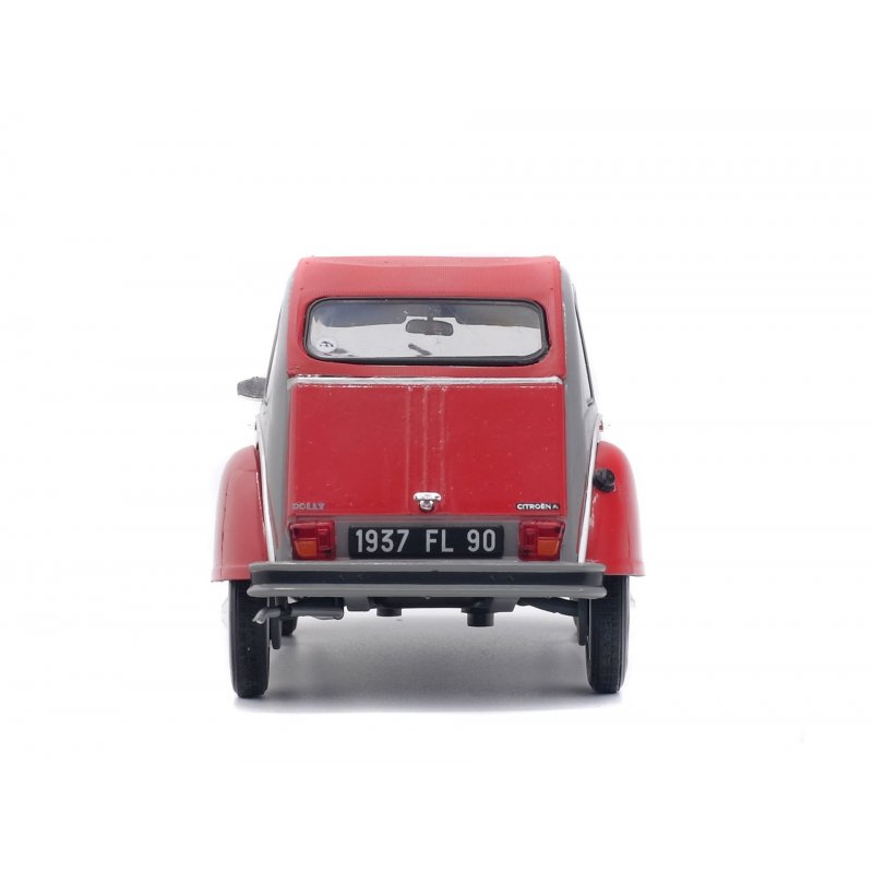 CITROEN 2CV6 DOLLY - GRISE & ROUGE -1985 1/18