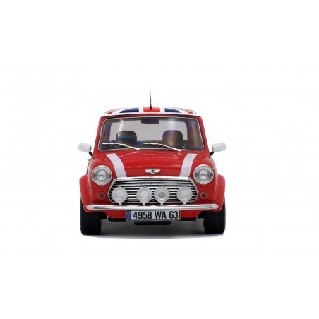 MINI COOPER SPORT 1997 - RED + FLAG 1/18