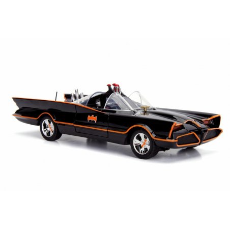 DC Comics Batmobile W/Figures Black 1966