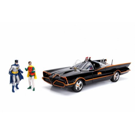 DC Comics Batmobile W/Figures Black 1966