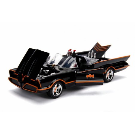 DC Comics Batmobile W/Figures Black 1966