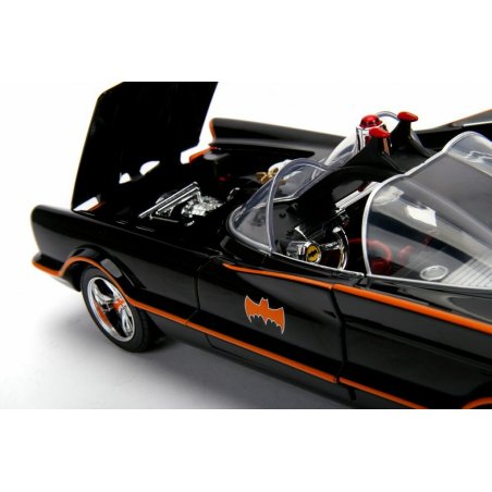 DC Comics Batmobile W/Figures Black 1966