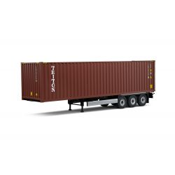 Remorque Porte Container Rouge