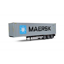 Remorque Porte Container Gris