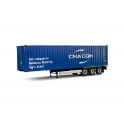 Container Trailer Blue